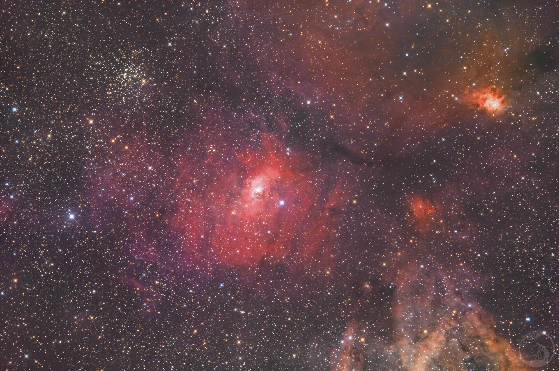 SH2-162气泡星云和周边