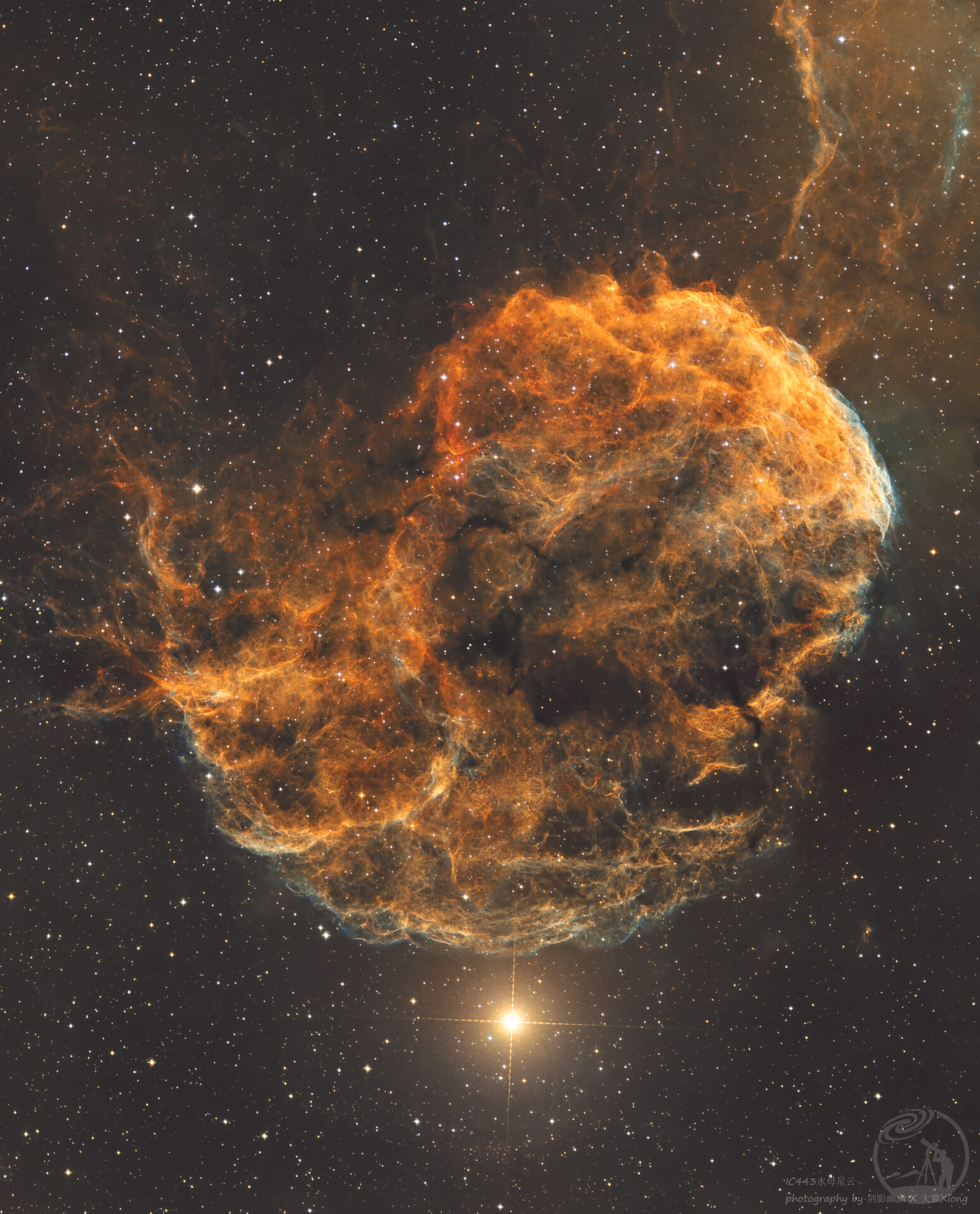 IC443水母星云（金色阳光版）