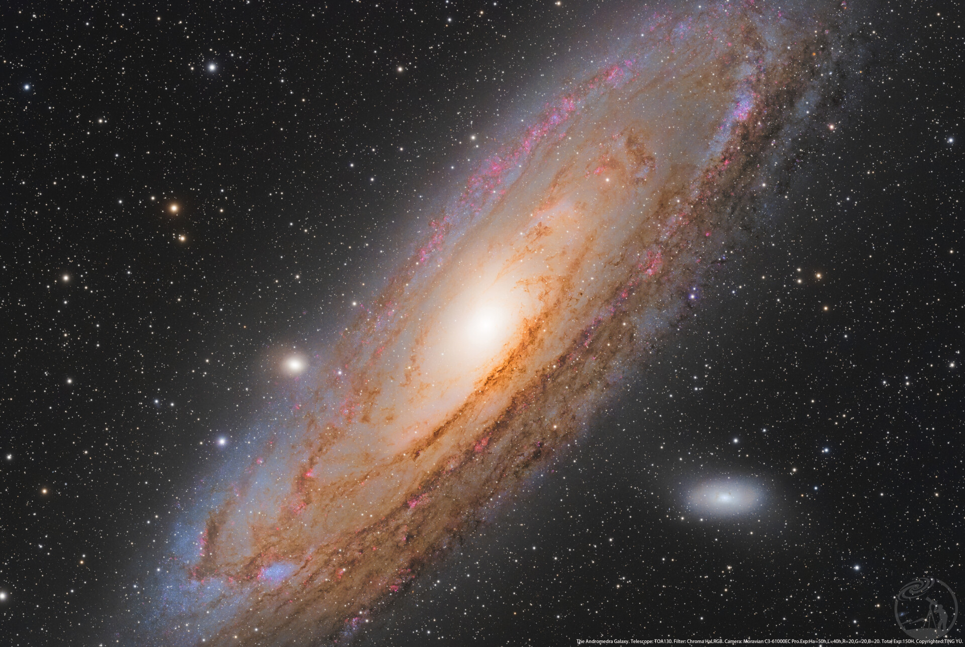 M31 Andromeda Galaxy HaLRGB