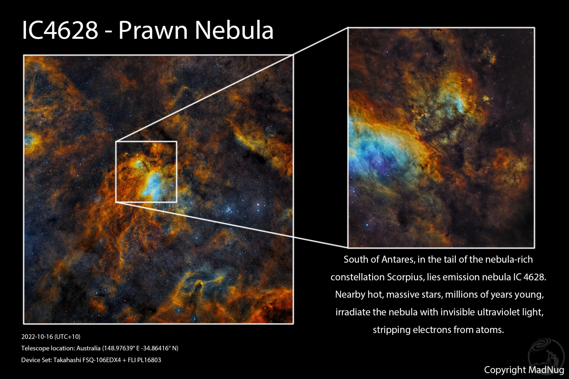 IC4628 斑节虾星云