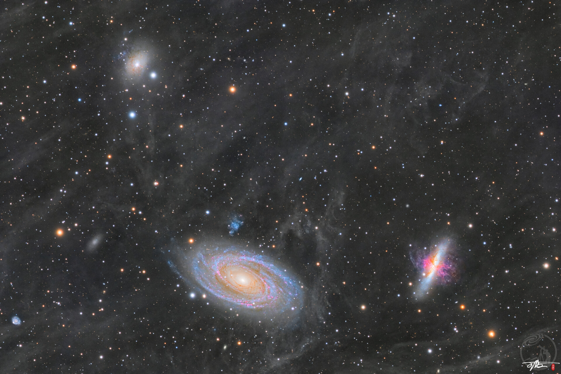 M81,M82,NGC3077