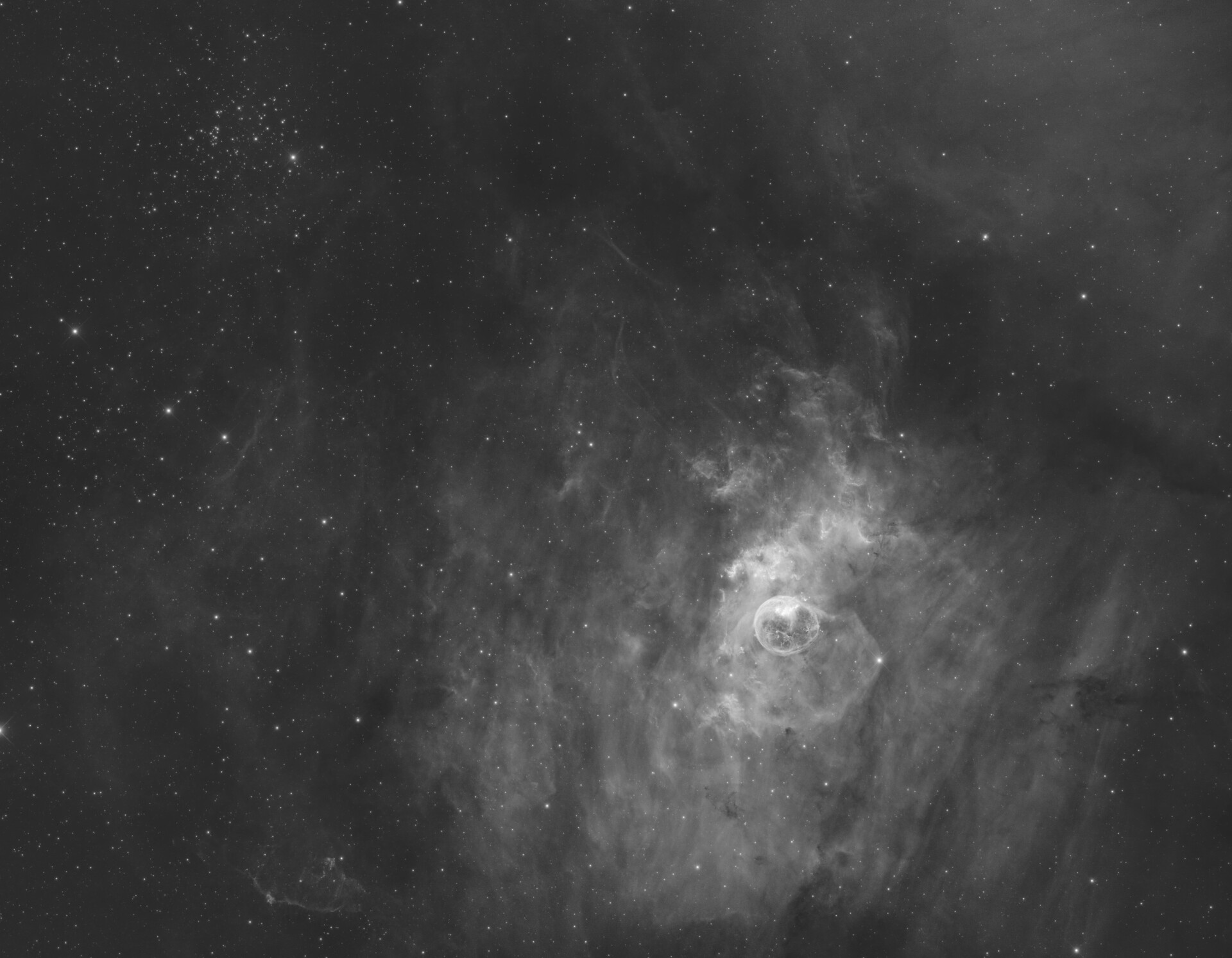 NGC7635合M52 纯Ha通道