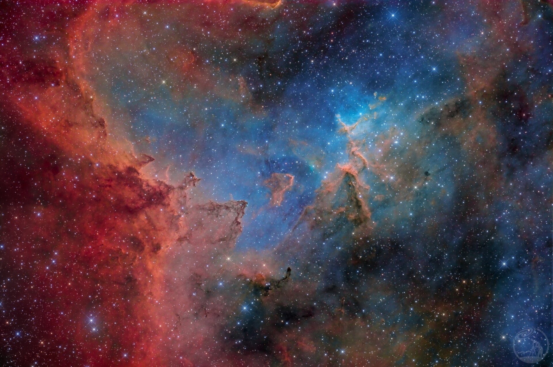 IC1805心脏星云(LRGBSHO1)