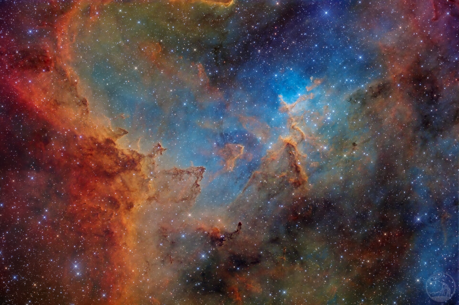 IC1805心脏星云(LRGBSHO2)