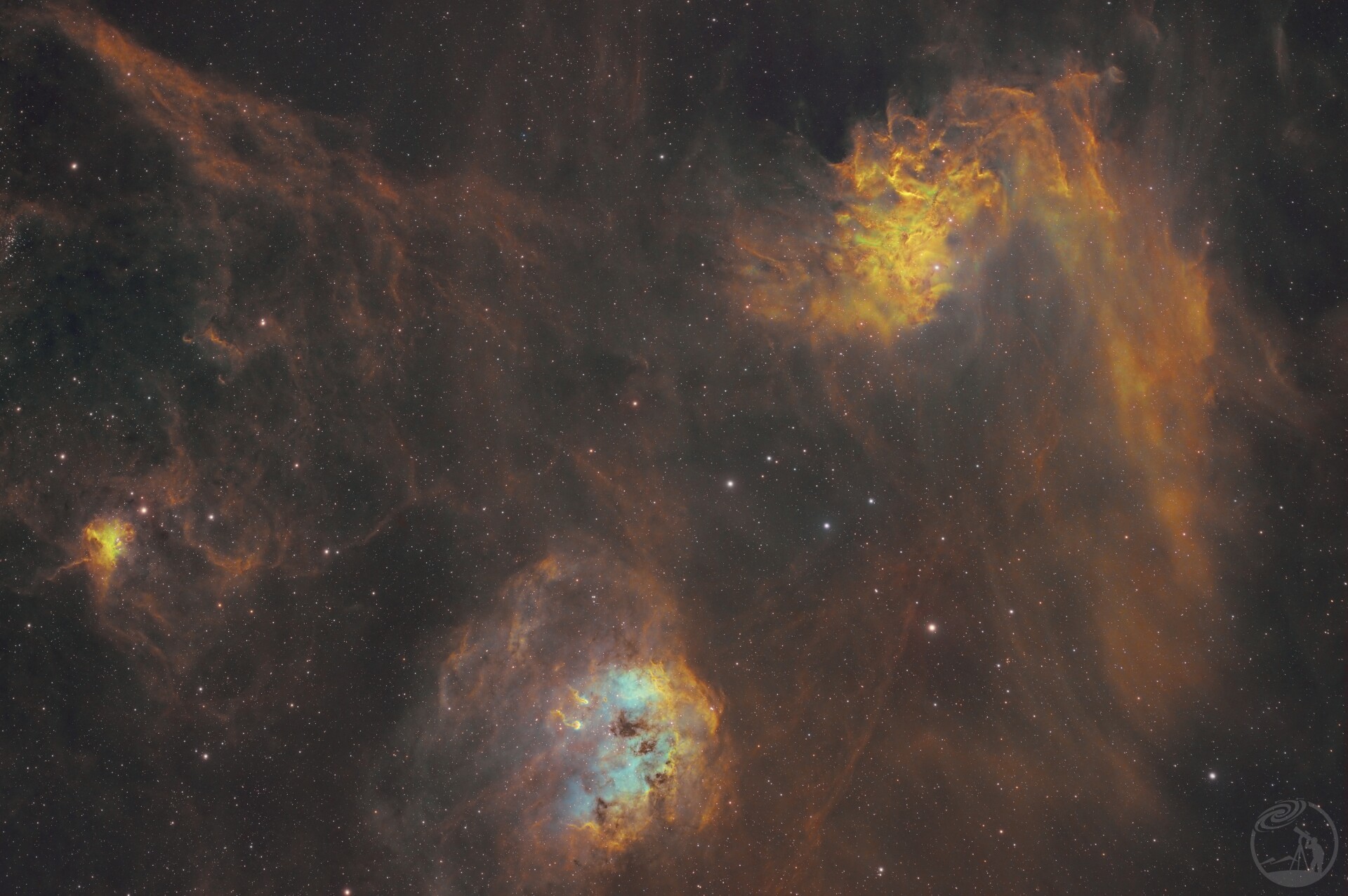 NGC2024火焰星云和IC410小蝌蚪