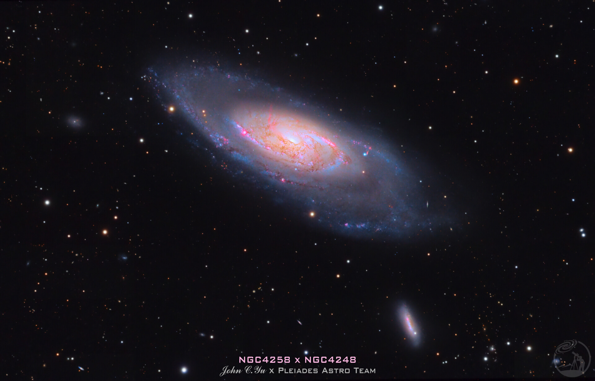 M106星系HaLRGB合成21小时酱油片