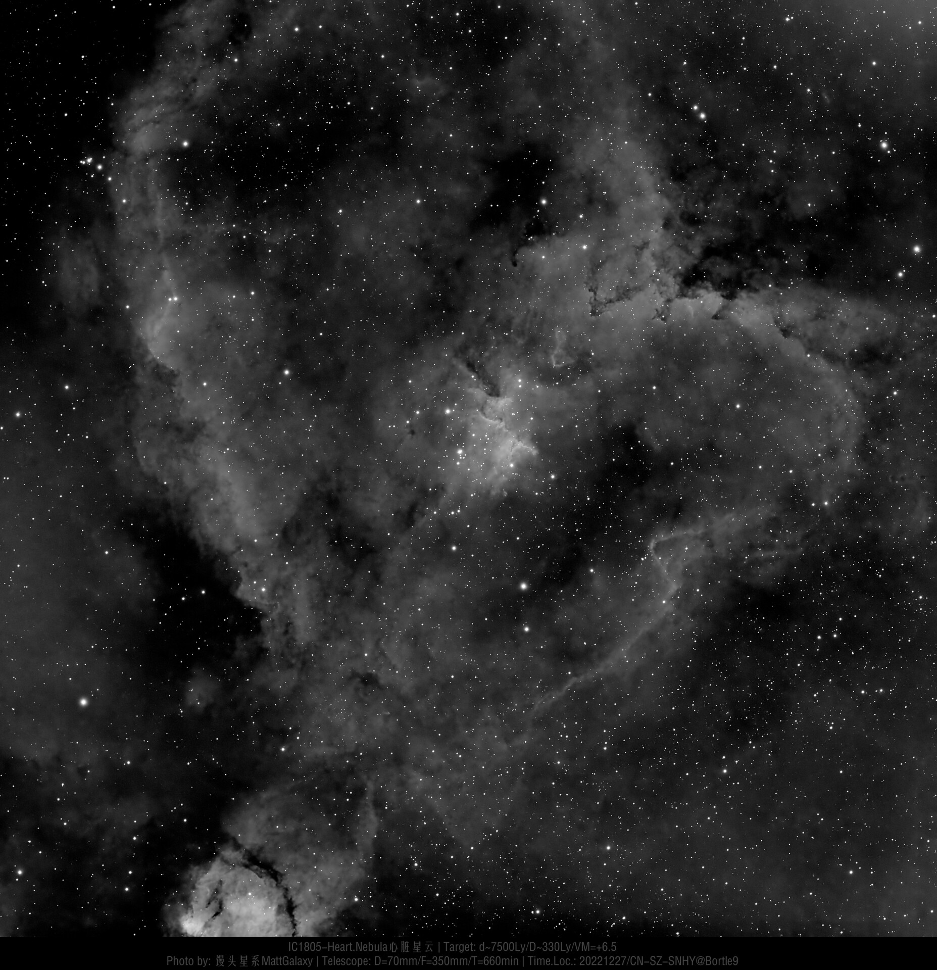 【9级深空】IC1805-Heart.Nebula心脏星云