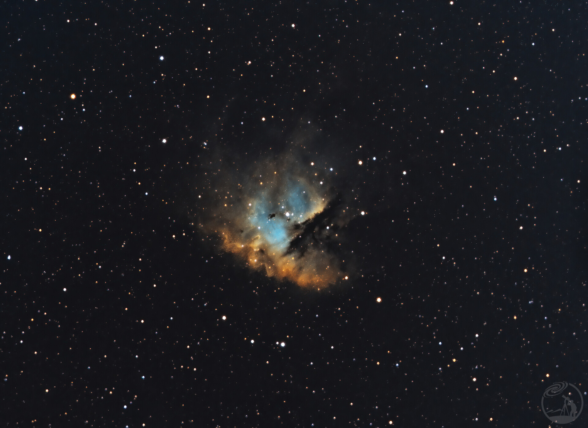 曝光135min的NGC281吃豆人星云