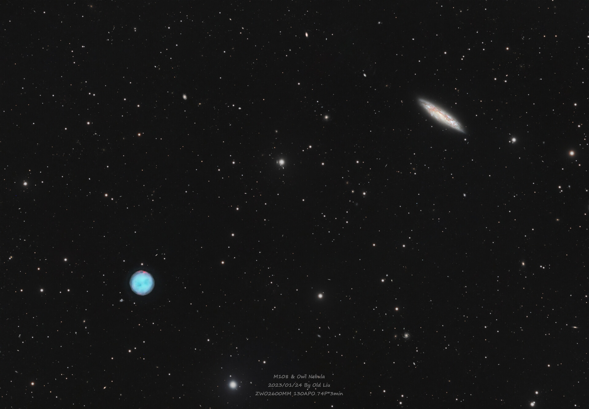 Owl Nebula & M108