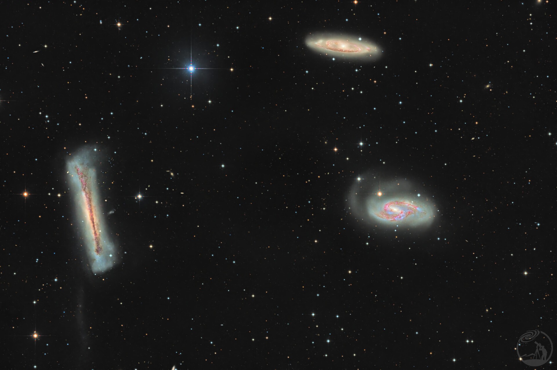 NGC3628 M65 M66   狮子座三重奏