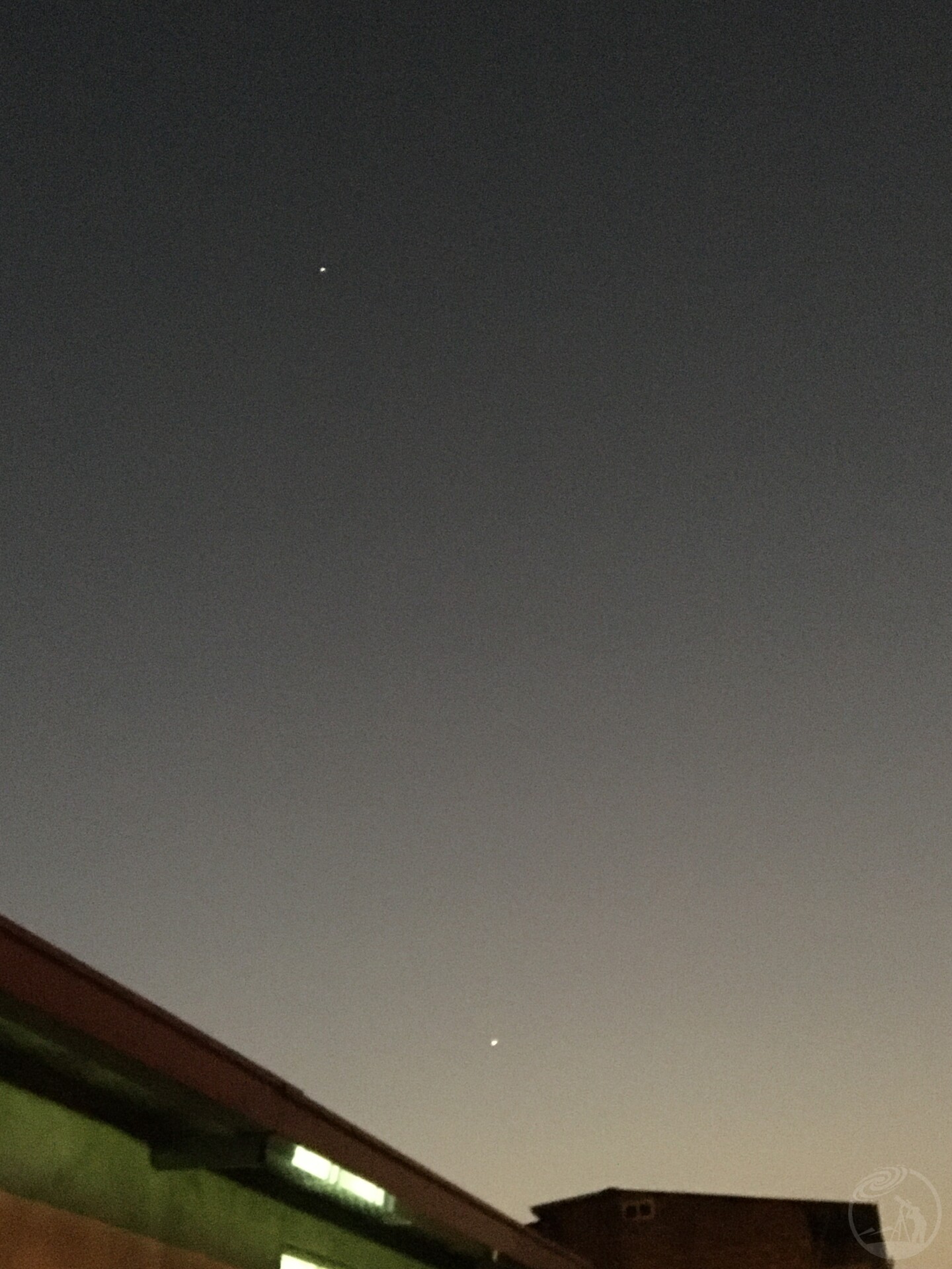 昨夜木星与金星