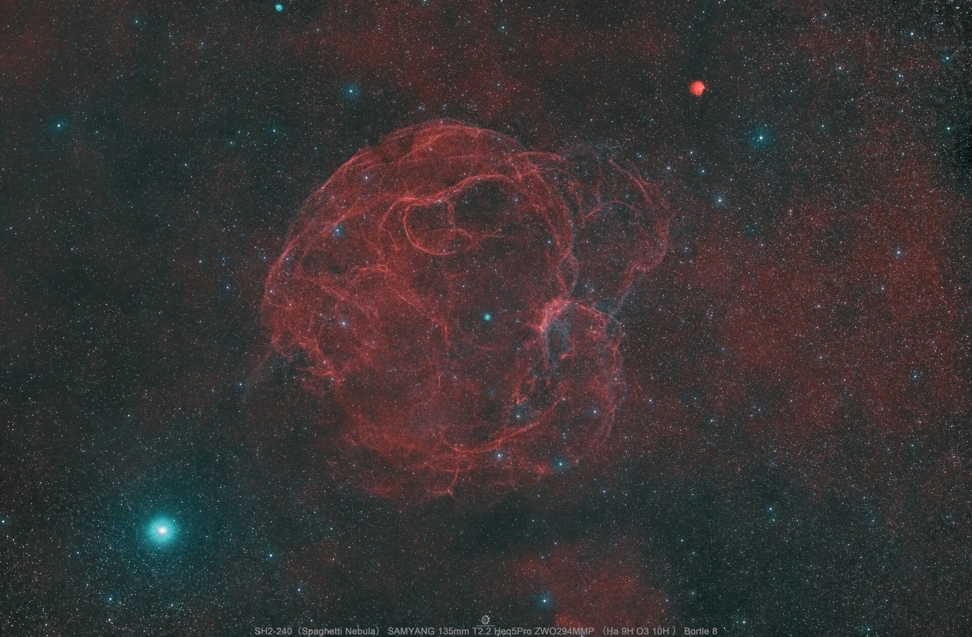 SH2-240意大利面星云