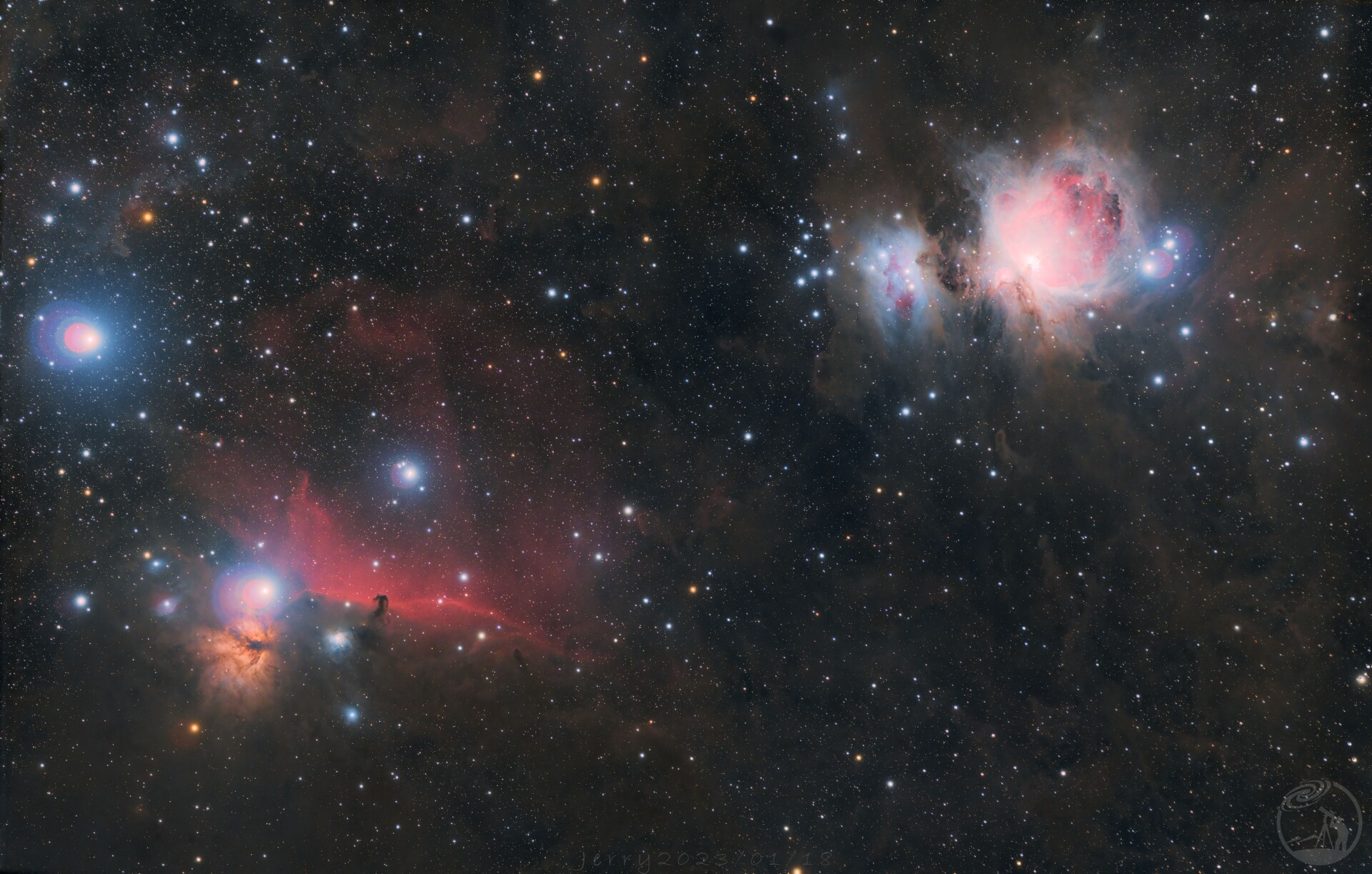 IC 434 与 M 42