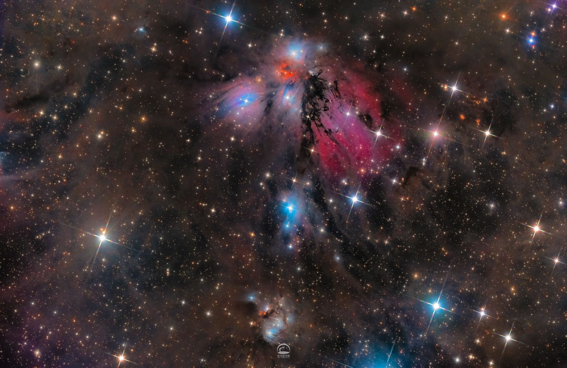 黑区顶级素材 宇宙瀑布●天使星云 买一送五 赠：马头 m104 m106 眉月 2023日图 M51