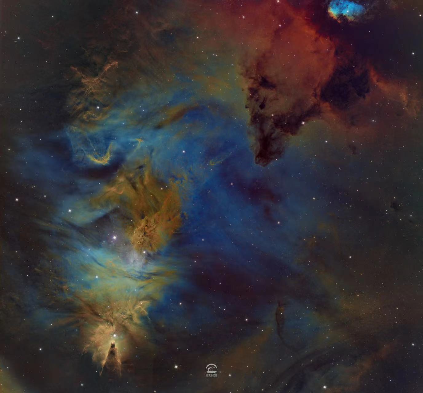 日图 马赛克圣诞树素材 买一送三 赠送一套气泡星云 M100 M63