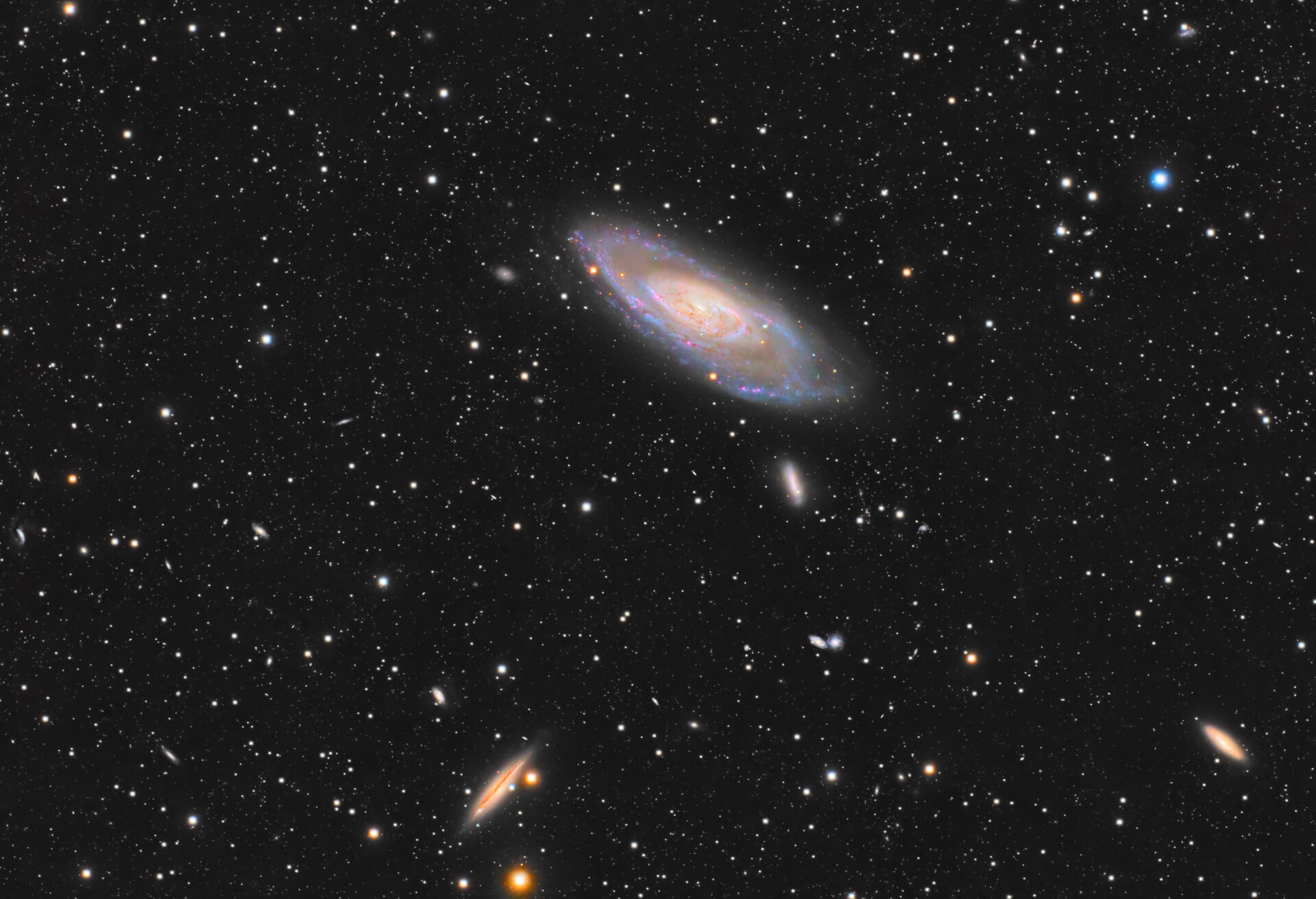 M106和周围的小星系