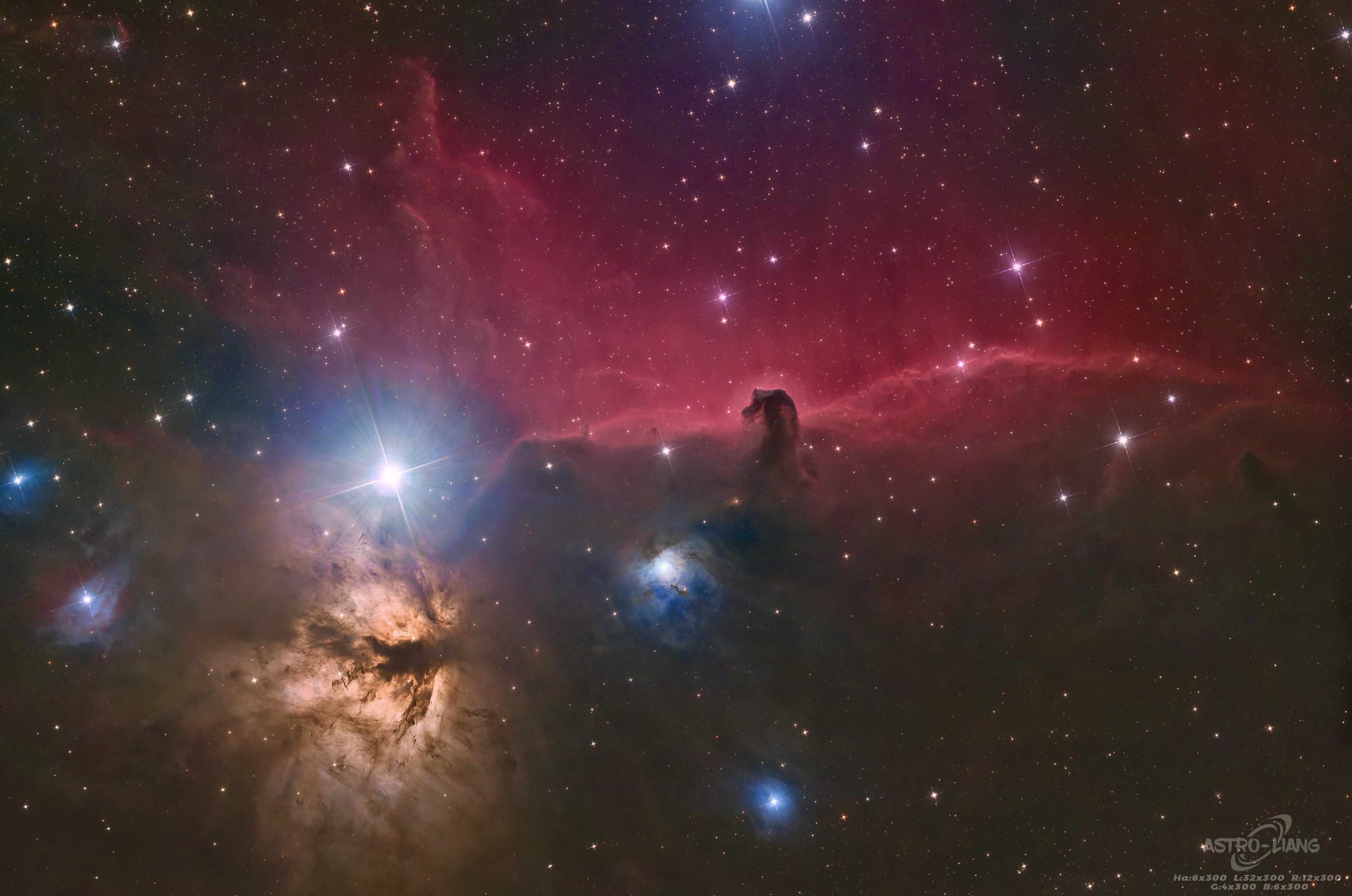 2.5级海拔800米打野马头星云素材