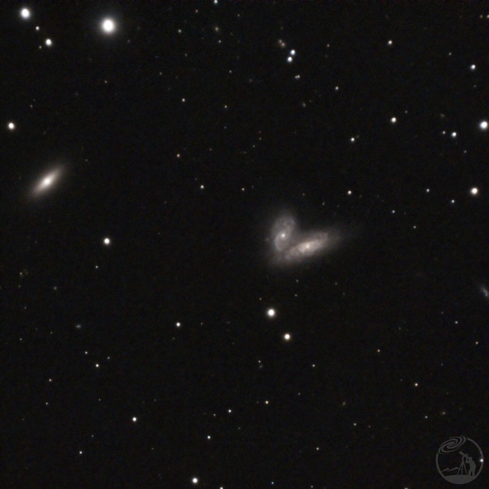 NGC4567/NGC4568连体双胞胎星系和SN 2020fqv超新星