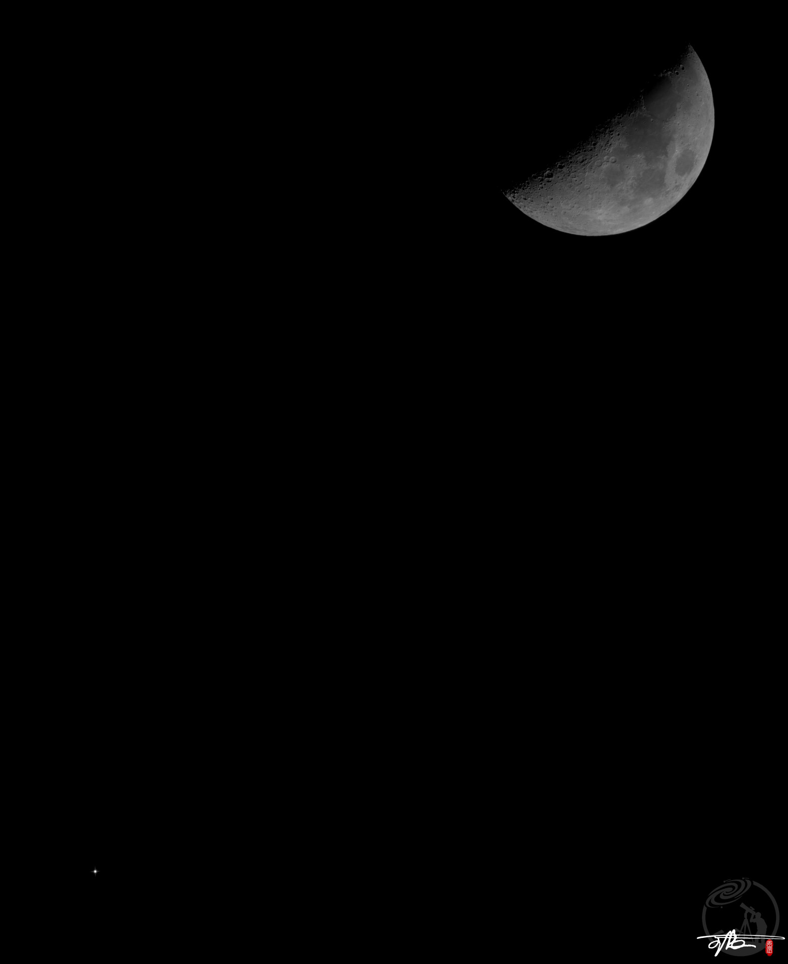 月亮和火星