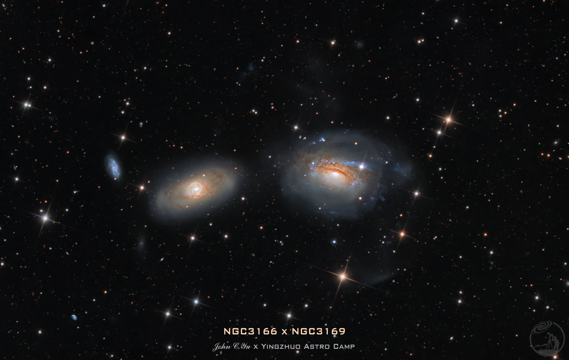 NGC3166x3169 星系