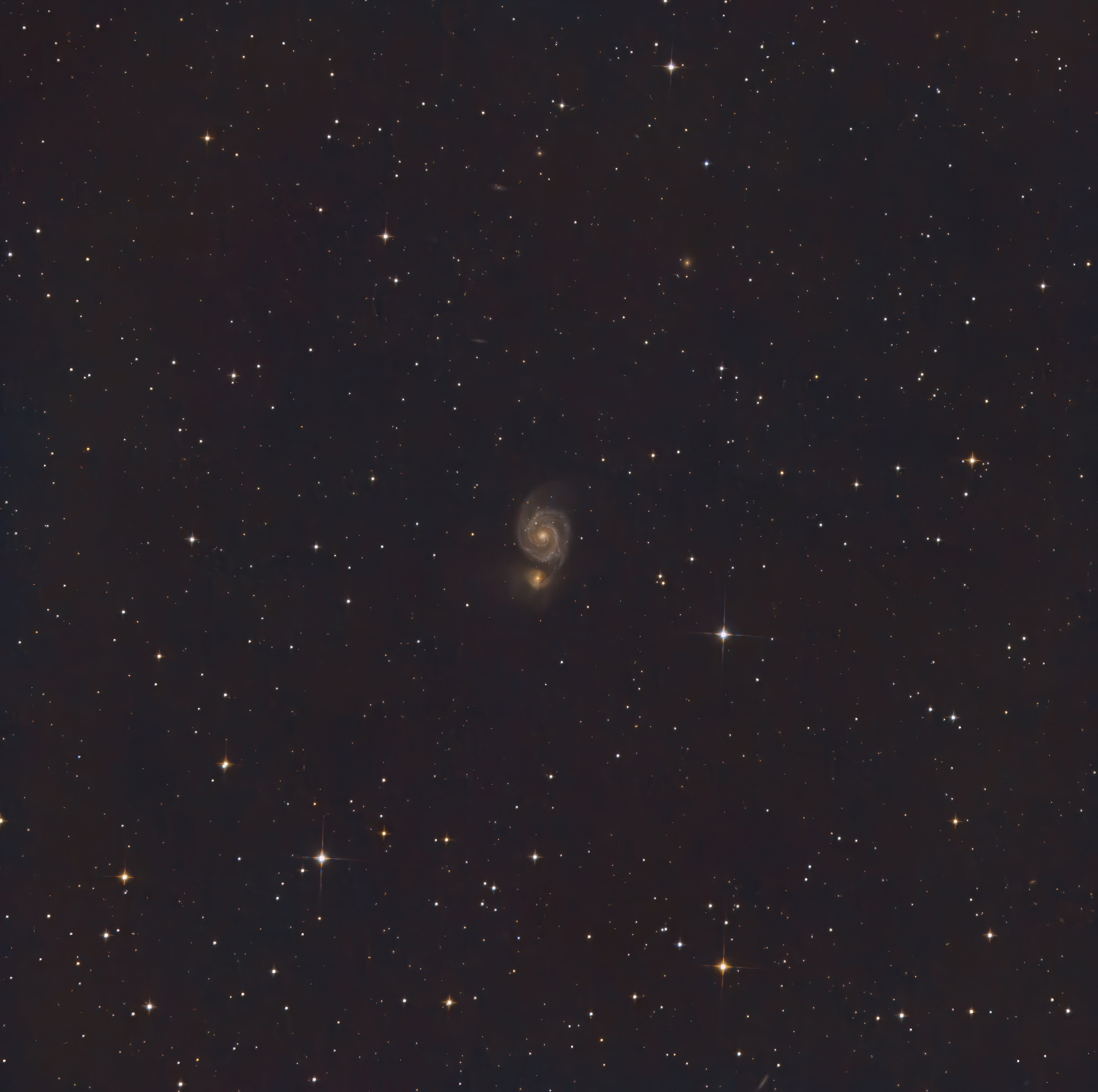 六小时曝光的M51