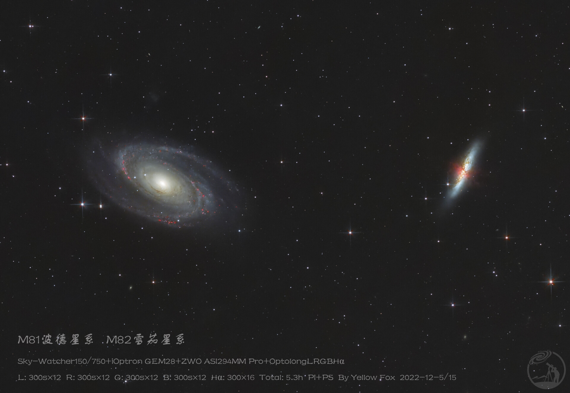 M81波德星系与M82雪茄星系