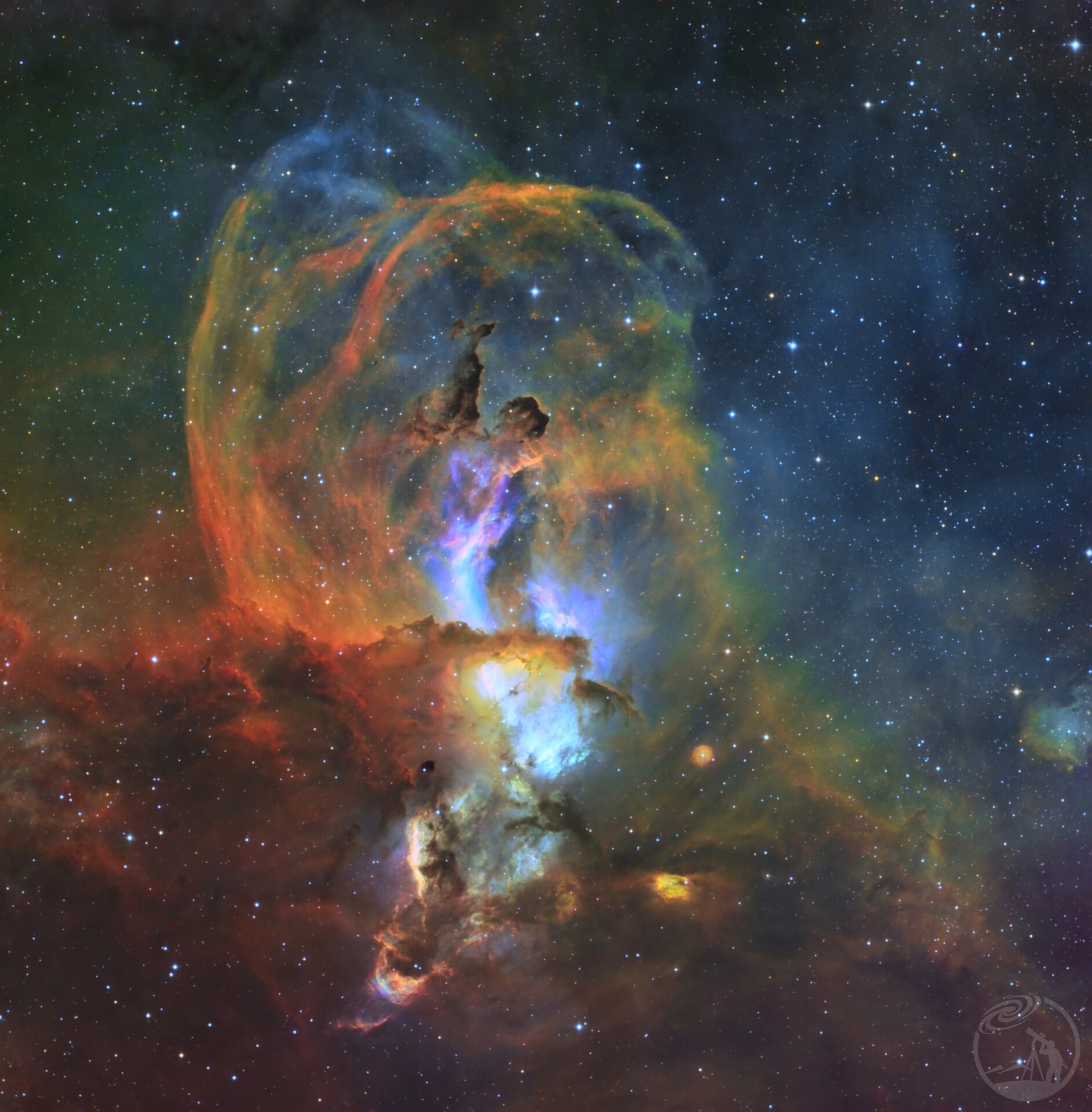 NGC3576自由女神星云重修