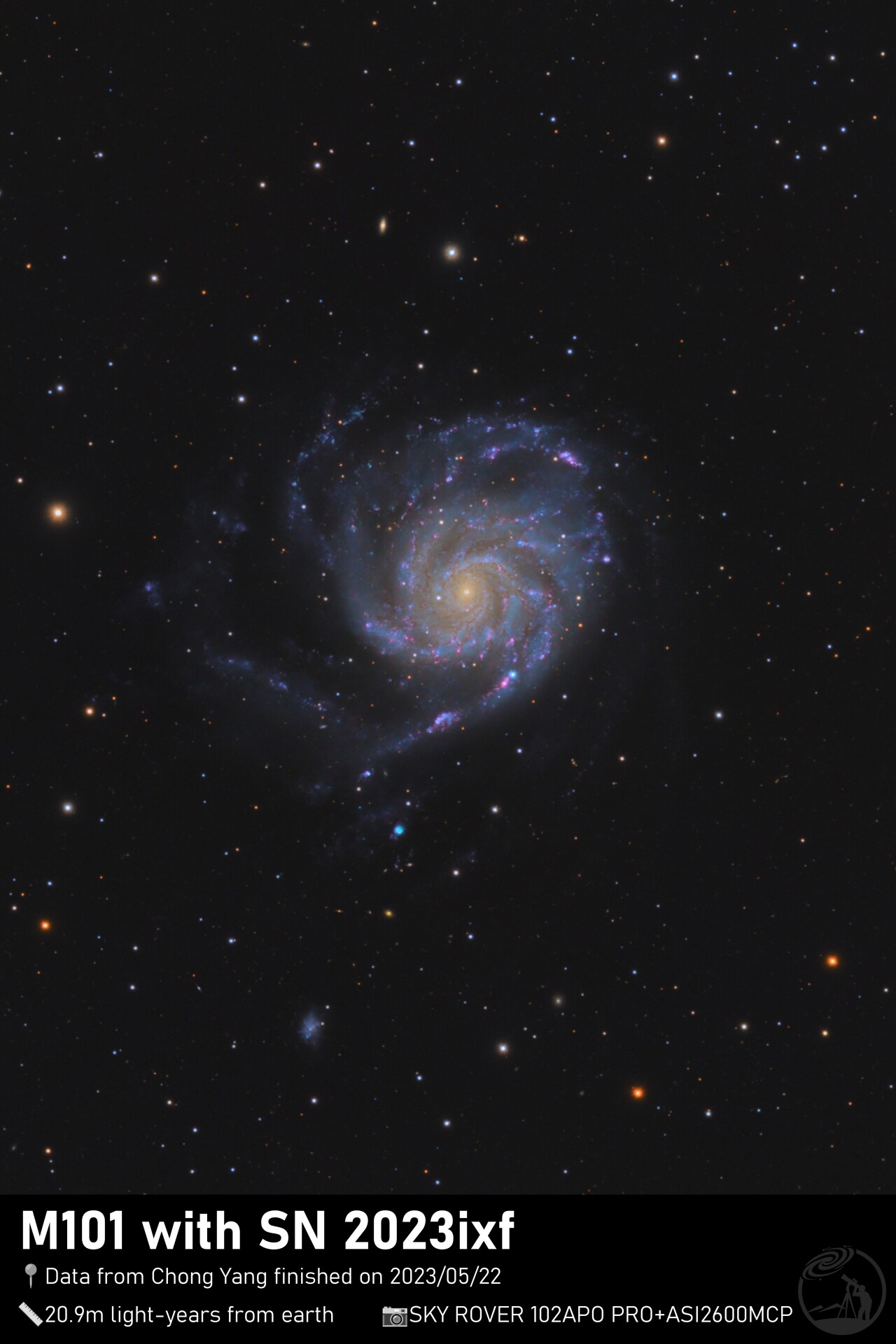 M101 with 2023ixf shining