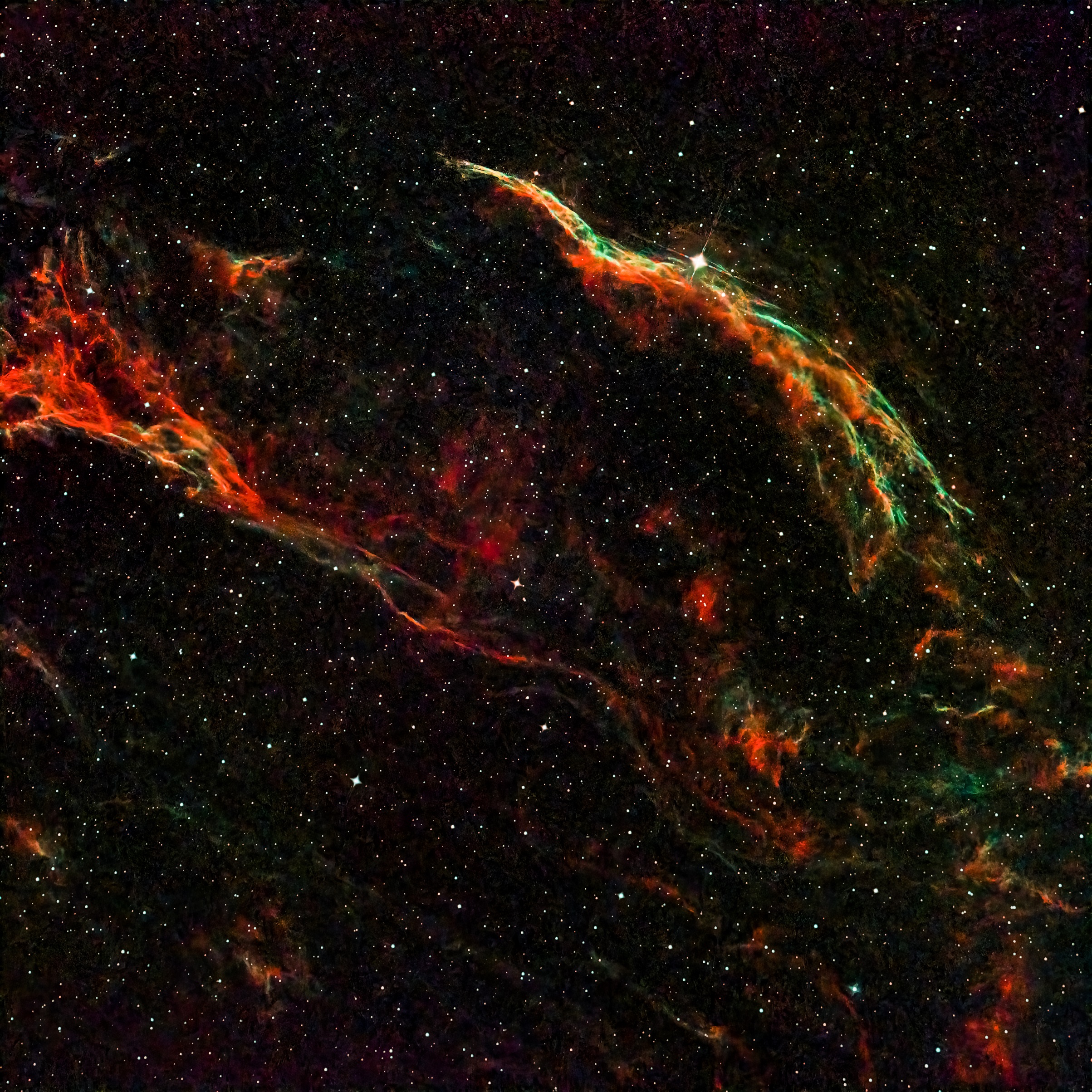 C34西面纱星云，2.7小时有效曝光