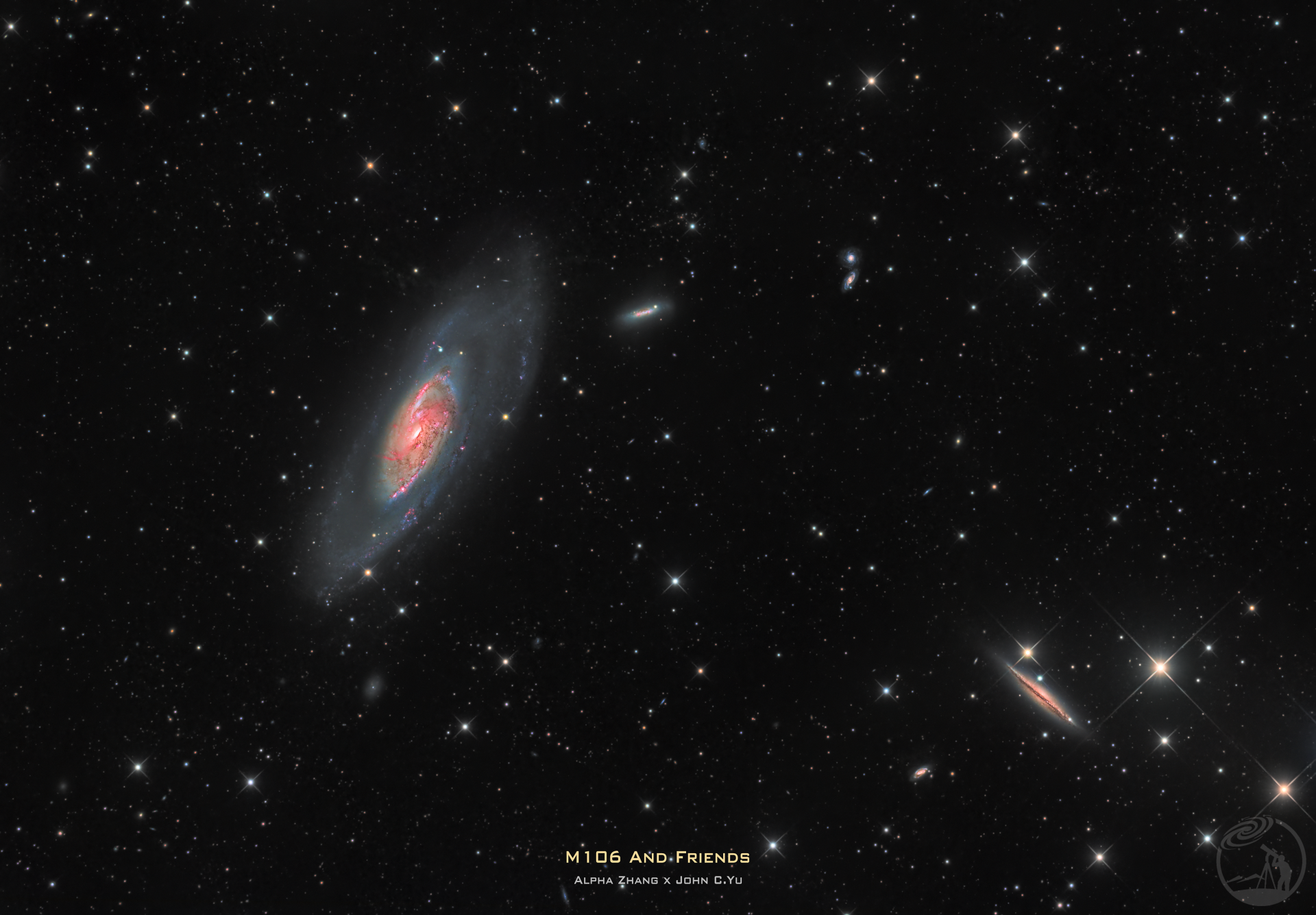 M106与星系小伙伴们