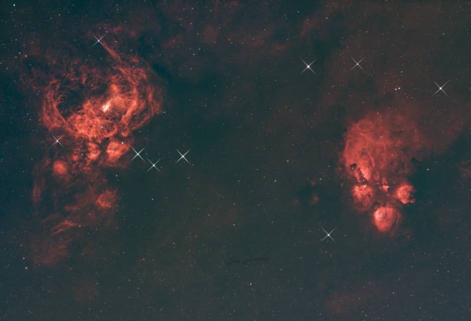 龙虾星云和猫爪星云