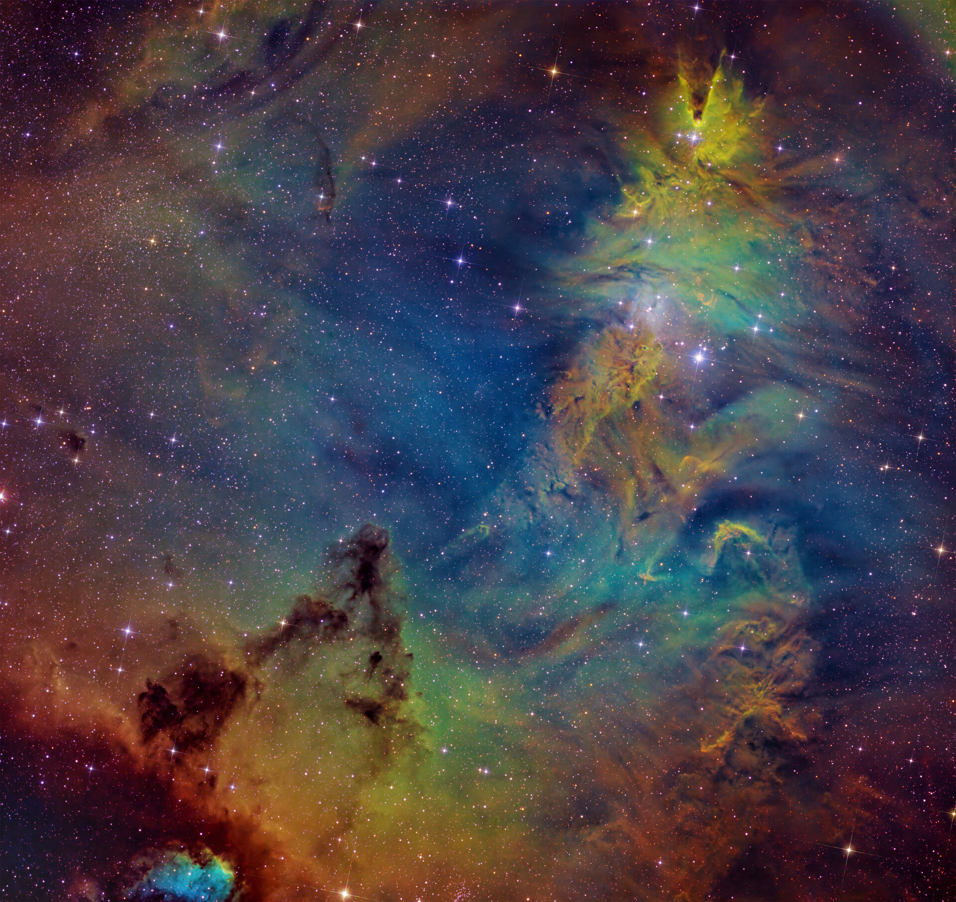 圣诞树星云 马赛克x2