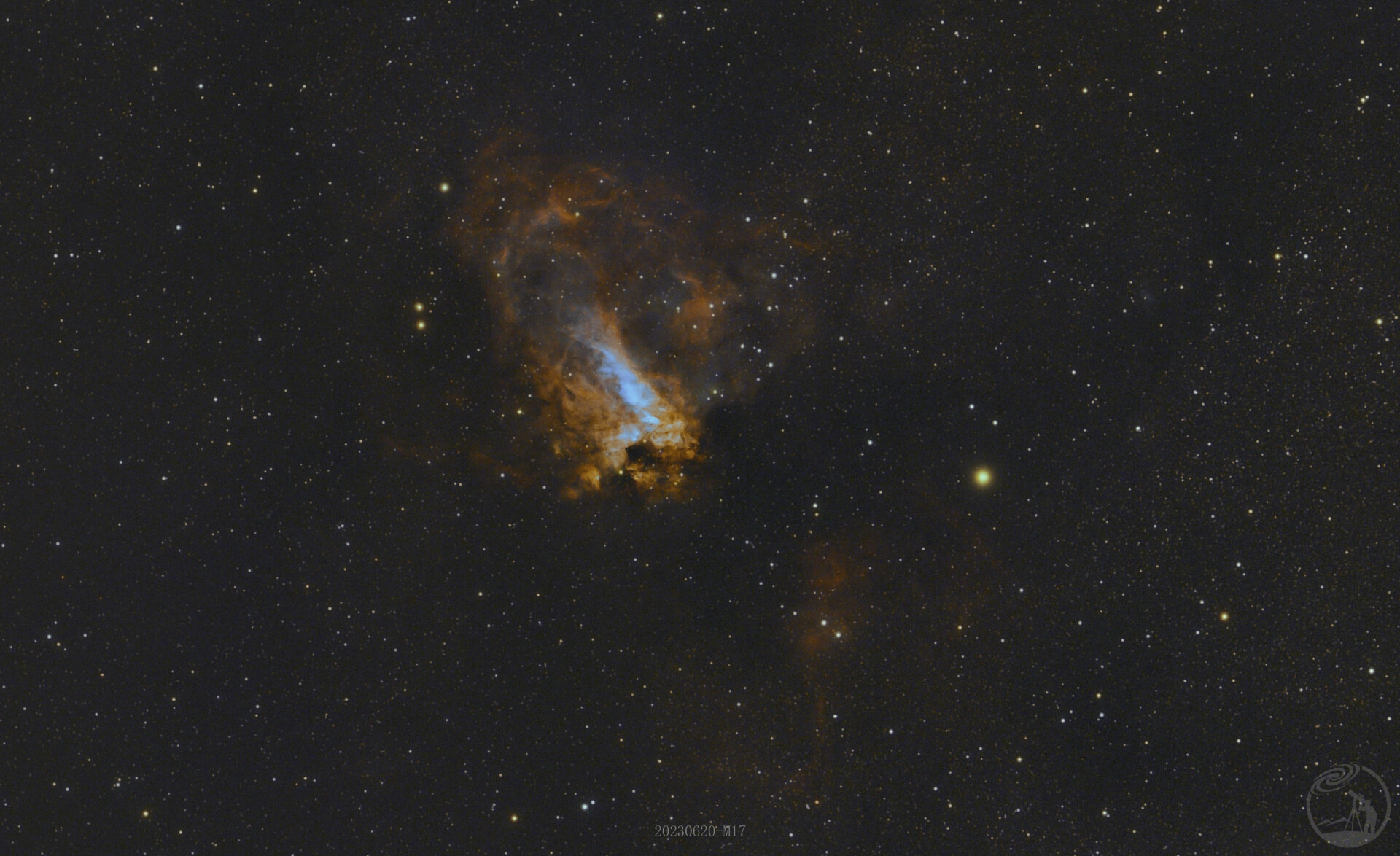 欧米茄星云M17(伪哈勃转色)