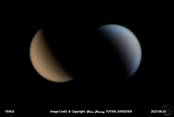金星（RGB和IR850，U-Venus伪色合成）