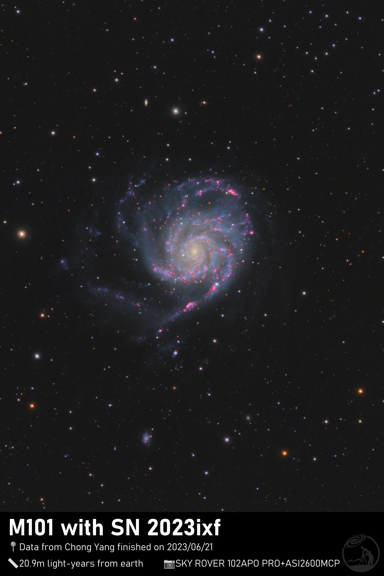 M101 with 2023ixf shining