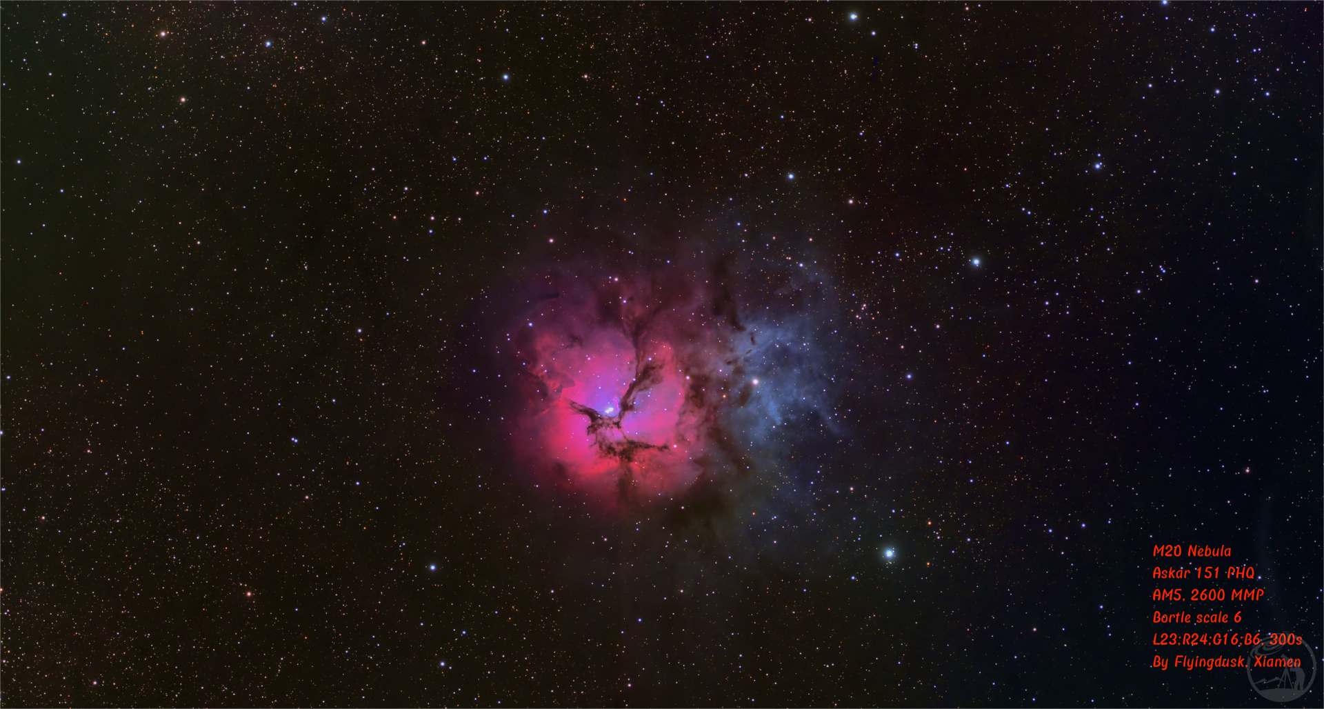 M20三裂星云Trifid Nebula