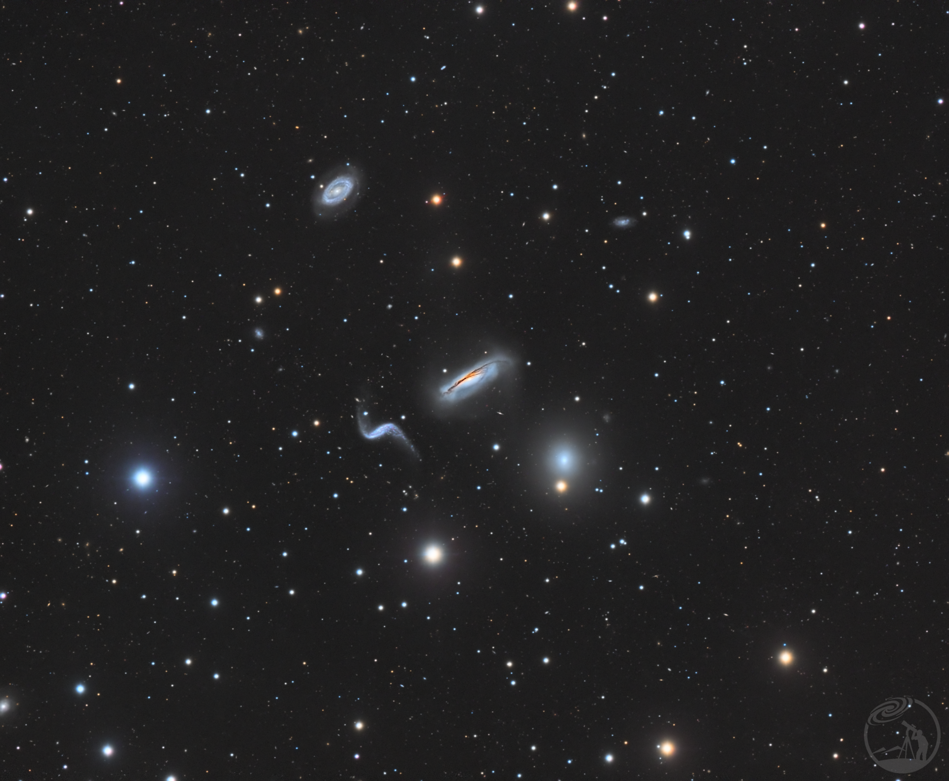 NGC3190/螺旋星系与它的奇异兄弟