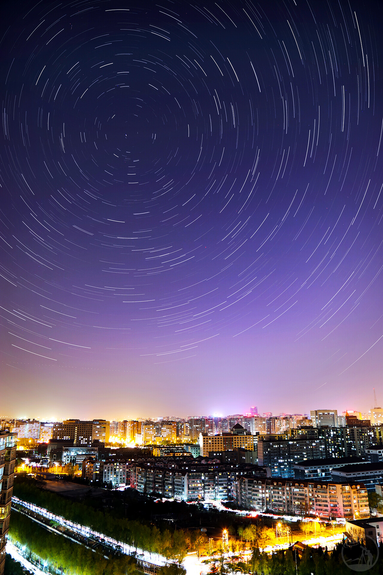 阳台星空