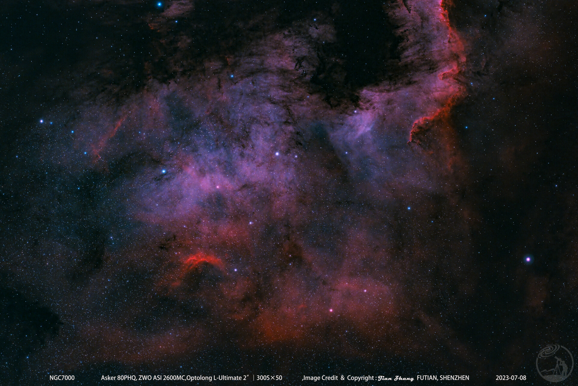 NGC7000北美星云