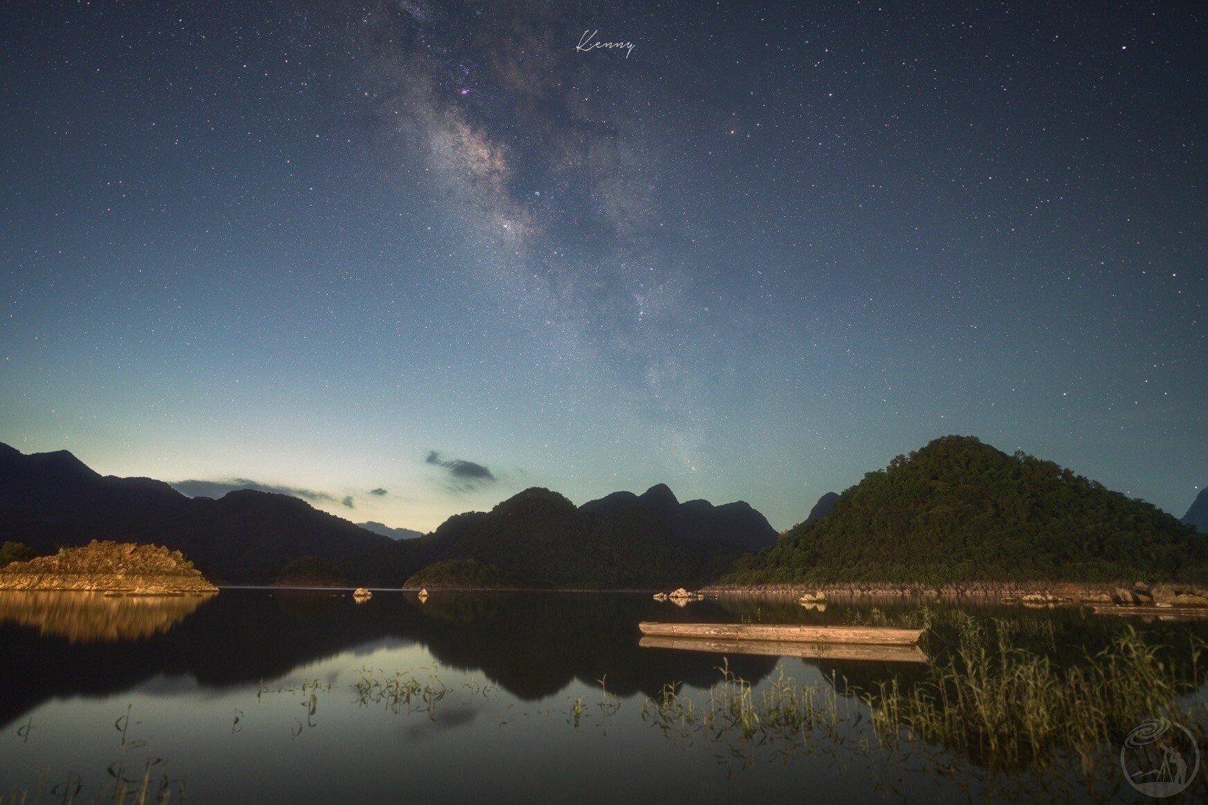 桃花湖的星空