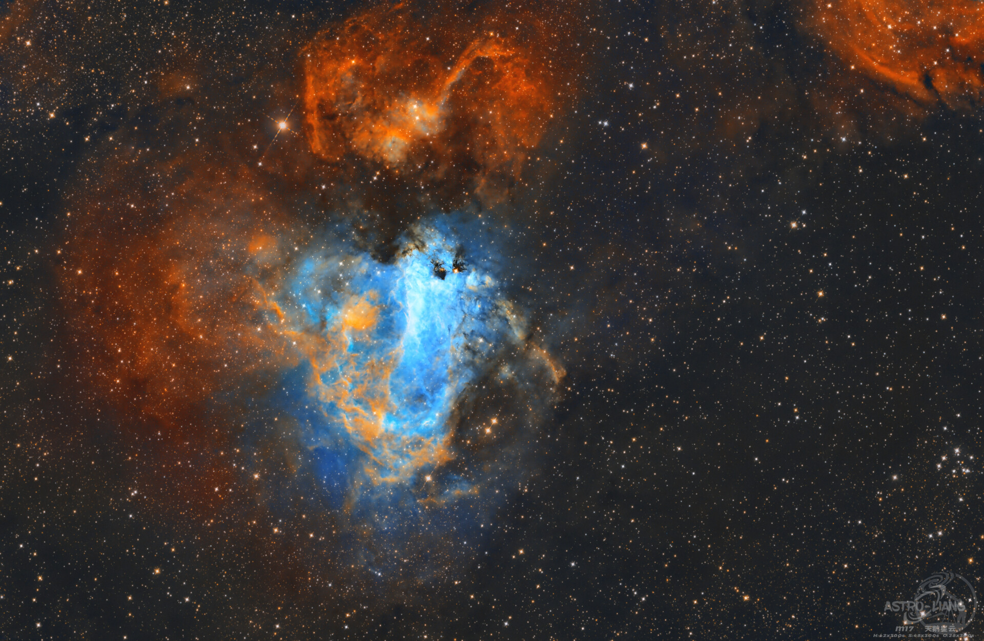 M17天鹅星云&M18疏散星团