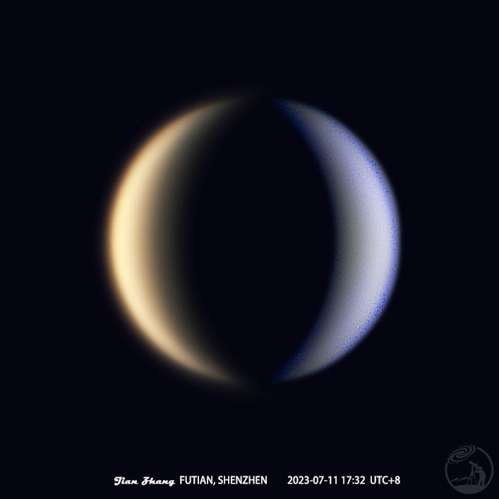 全彩和伪色的金星