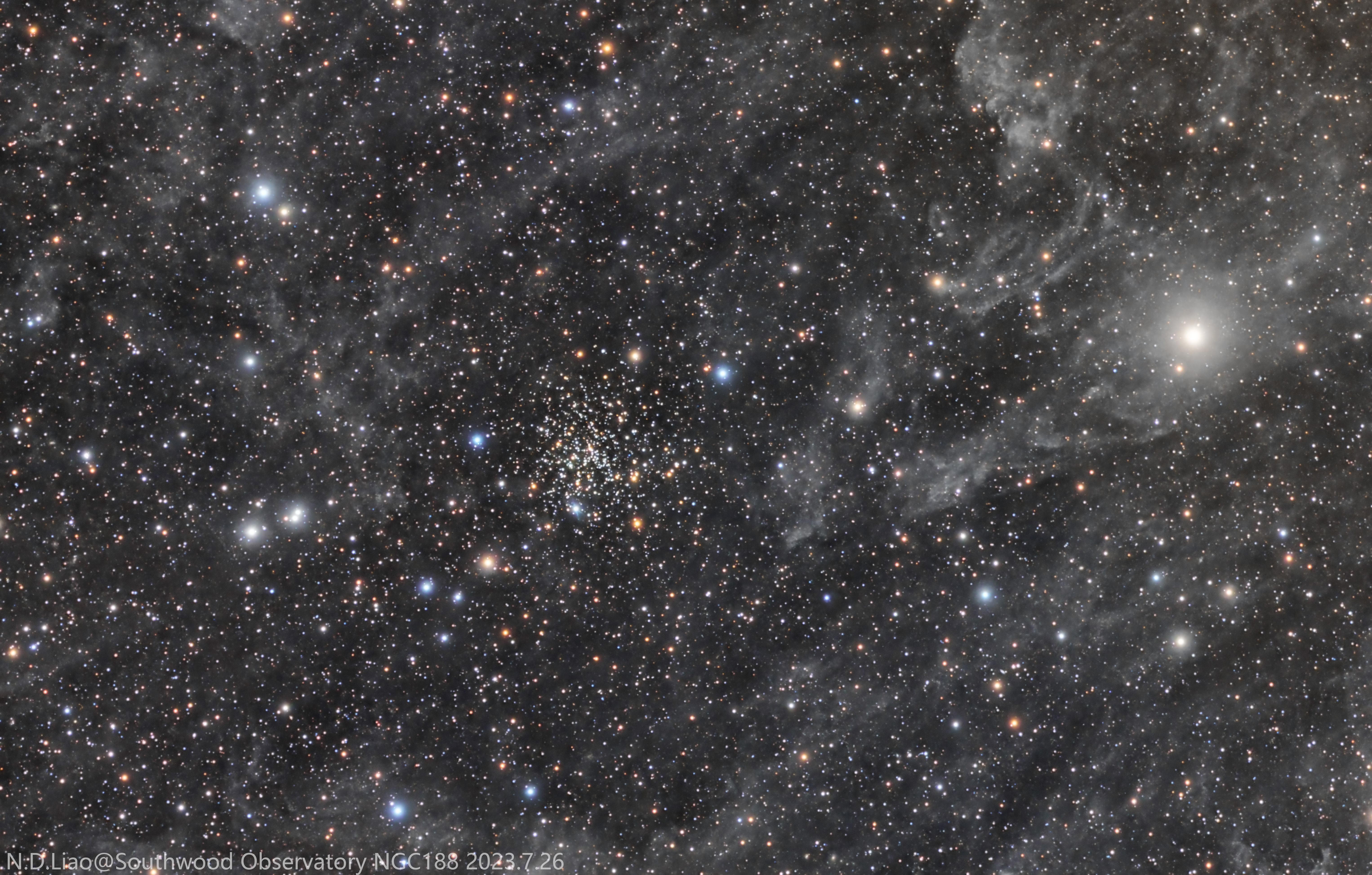 *稀有素材*（NGC188），广东第一峰2级区，总曝光6小时