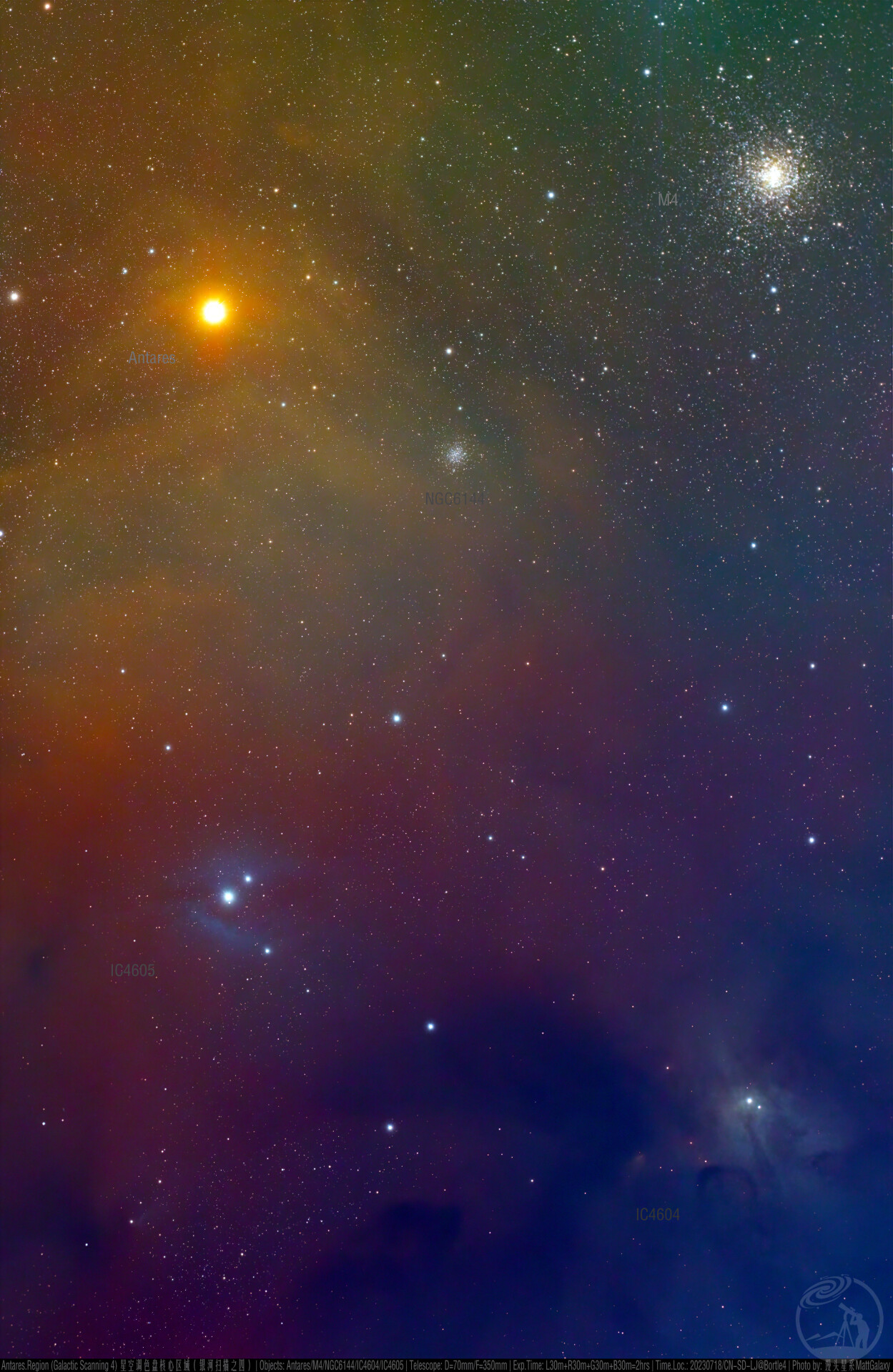 Antares.Region 星空调色盘核心区域（银河扫描之四）
