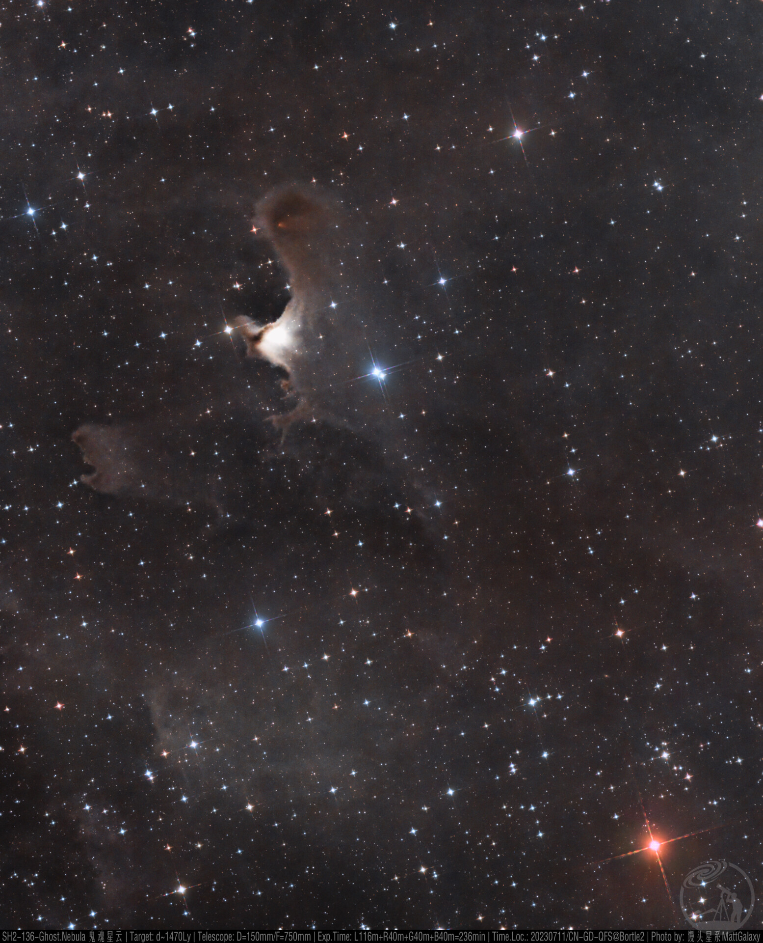 SH2-136-Ghost.Nebula 鬼魂星云