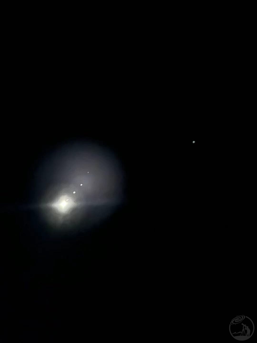 木星和四颗伽利略卫星