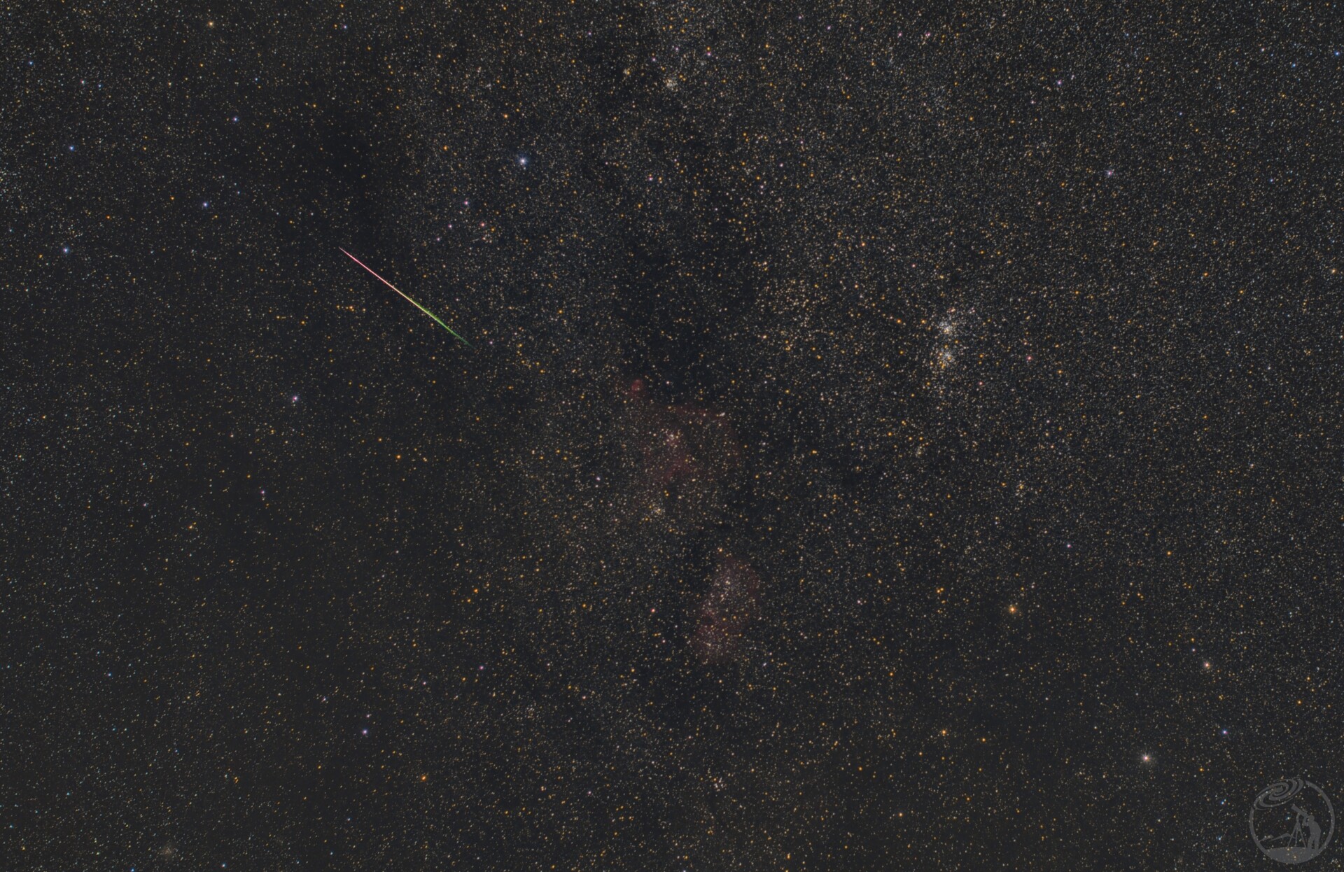 流星与英仙座双星团