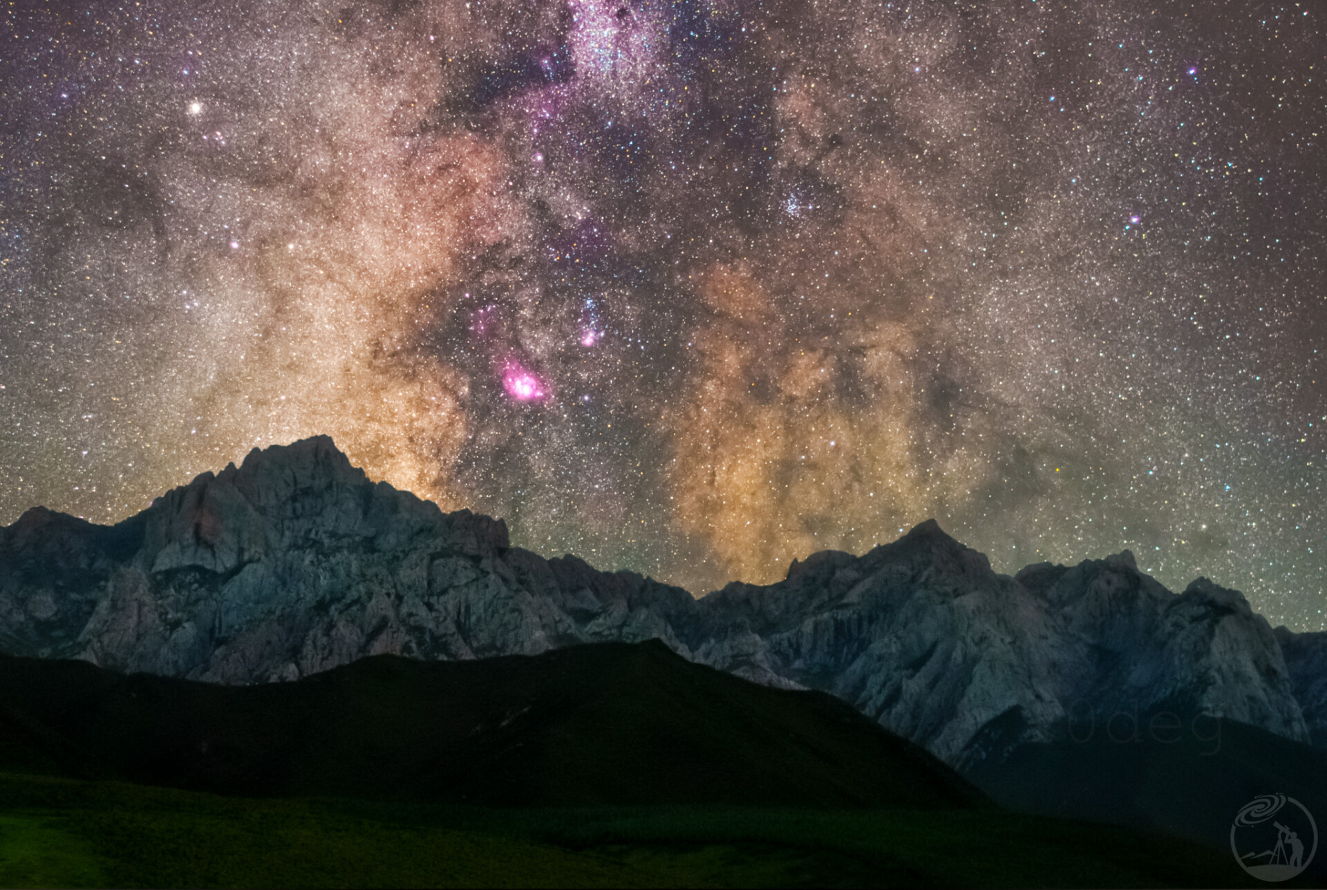 星落马牙雪山