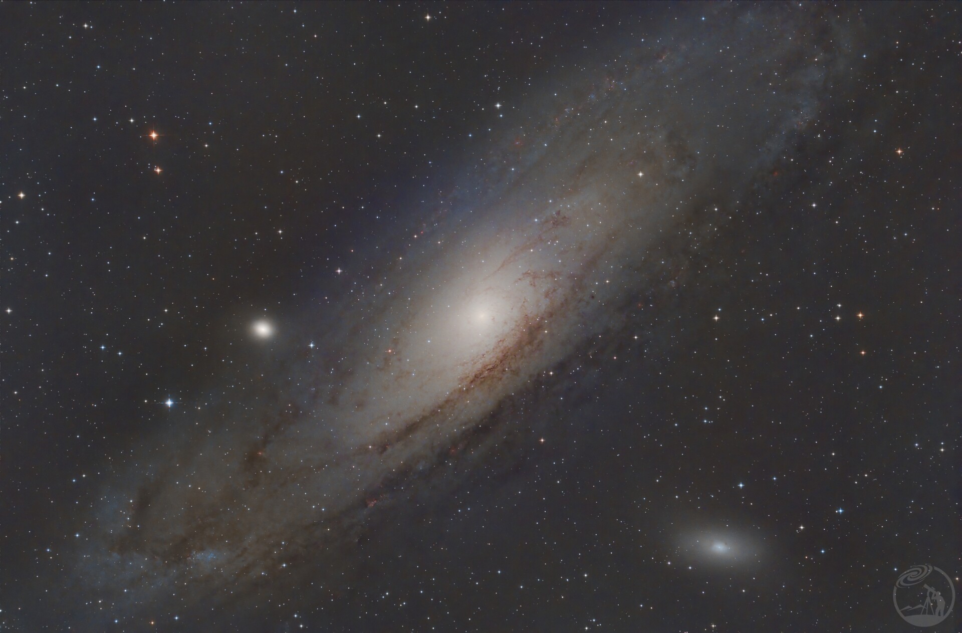 城市深空，2小时M31，仙女星系Andromeda Galaxy