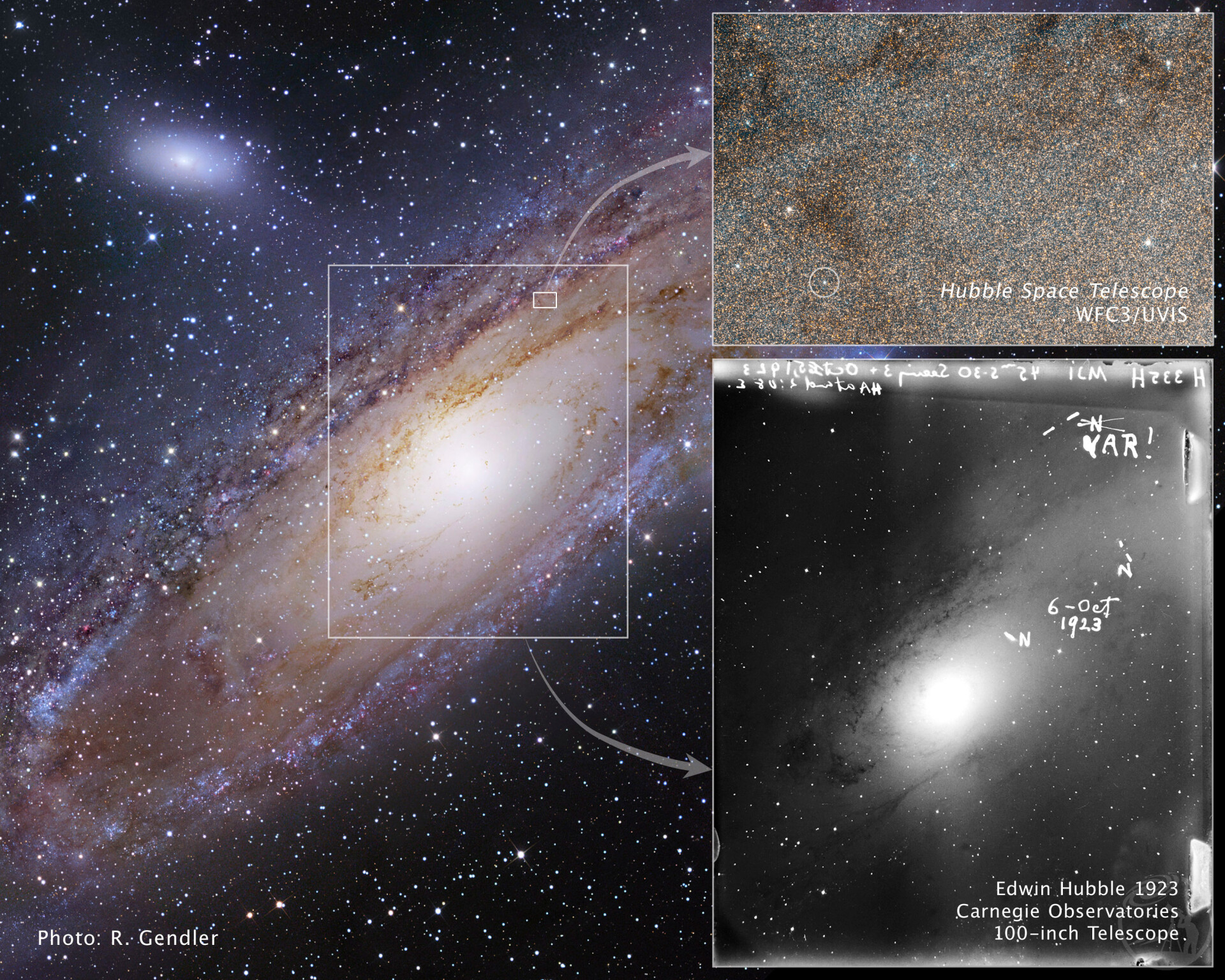 仙女座星系（1/4）纪念哈勃测定M31距离100周年